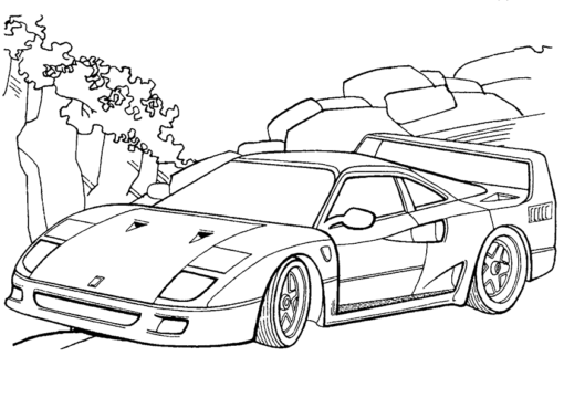 Racing Car Coloring Pages Printable for Free Download
