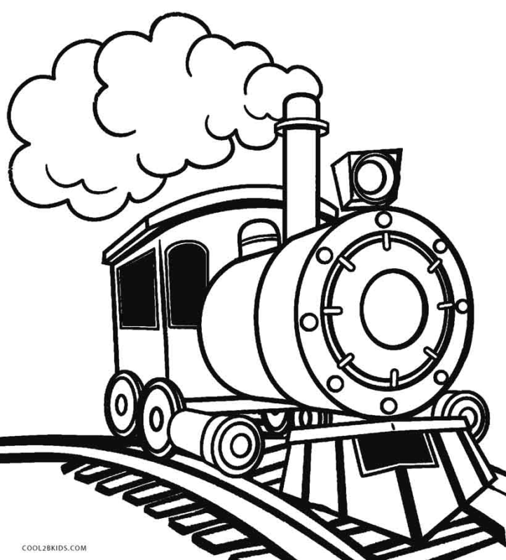 Train Coloring Pages Printable for Free Download