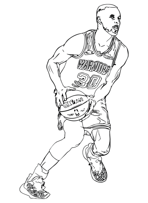 Stephen Curry Coloring Pages Printable for Free Download