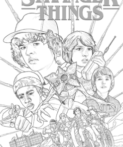 21+ Stranger Things Coloring Page