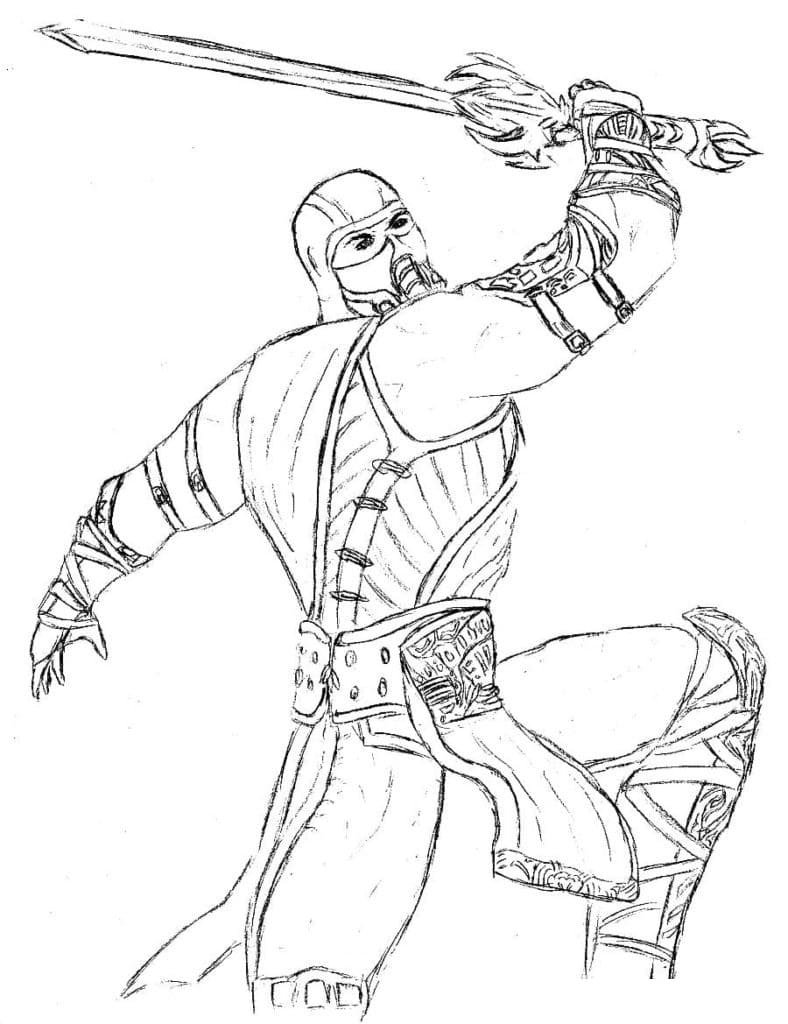 Mortal Kombat Coloring Pages Printable for Free Download