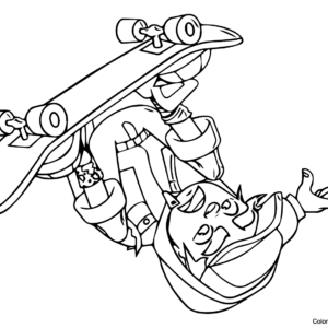 Subway Surfers Coloring Pages Printable for Free Download