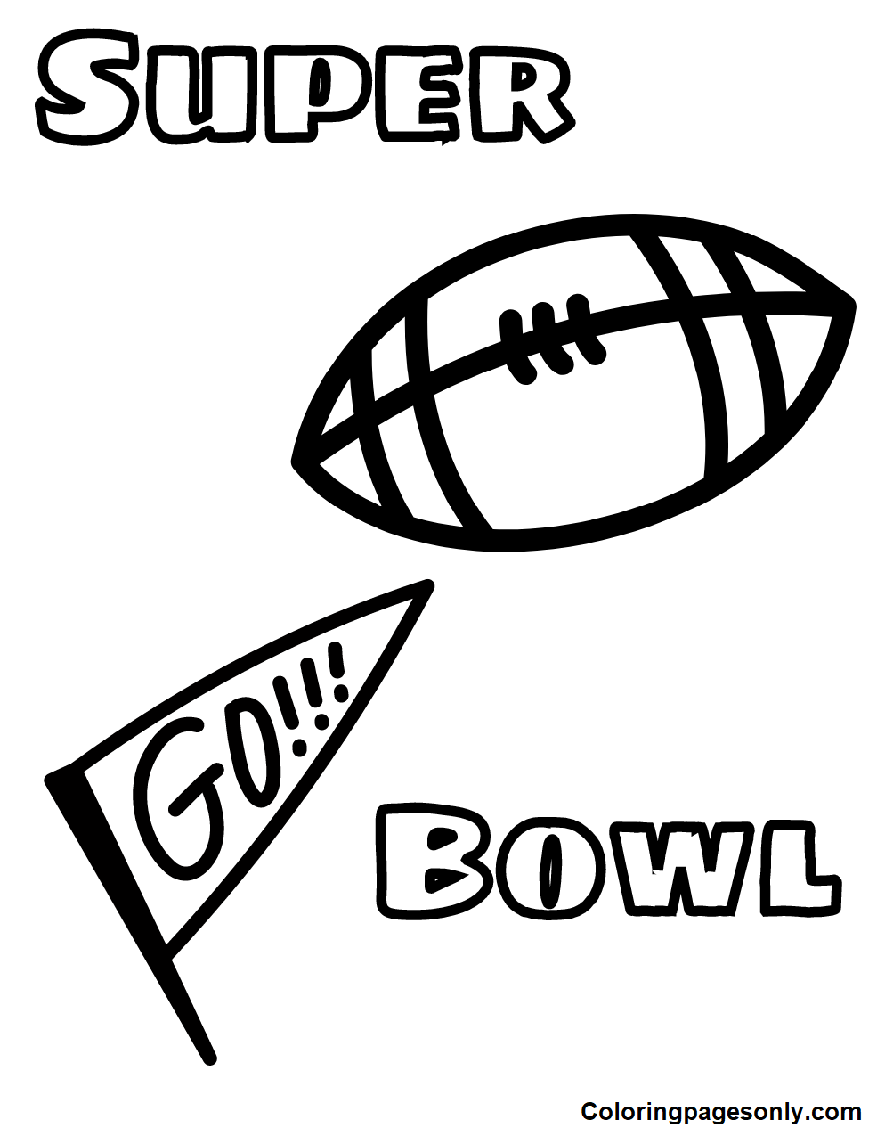 Super Bowl 2023 Coloring Pages Printable for Free Download