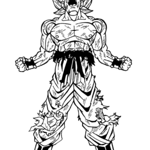 Power of Goku Coloring Pages - Son Goku Coloring Pages - Coloring