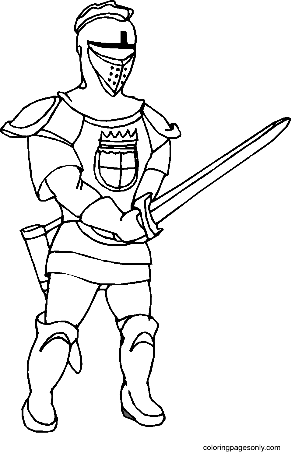 Knight Coloring Pages Printable for Free Download