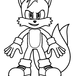 Printable Sonic the Hedgehog Tails Coloring in sheets - Free Kids