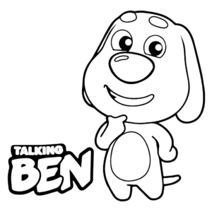 Talking Ben Coloring Pages Printable for Free Download