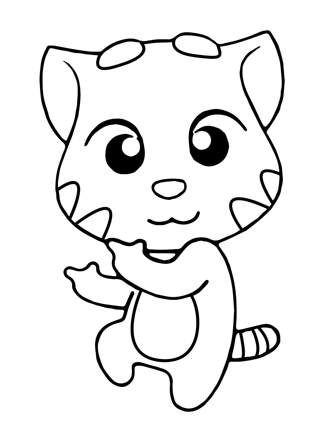 Talking Tom Coloring Pages Printable for Free Download