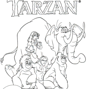 10 Epic Tarzan Coloring Pages to Download and Unleash Your Inner Jungle Adventurer