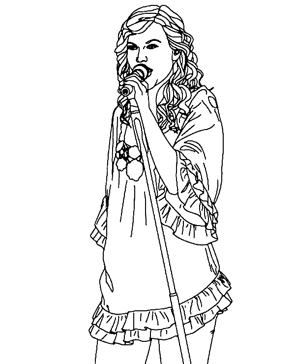 Taylor Swift Colouring Pages Book, Adult Coloring Book, Music Inspired, Pop  Star Coloring Pages 