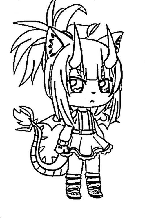 gacha life coloring pages 6 – Having fun with children