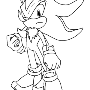 Shadow Sonic para colorir e imprimir