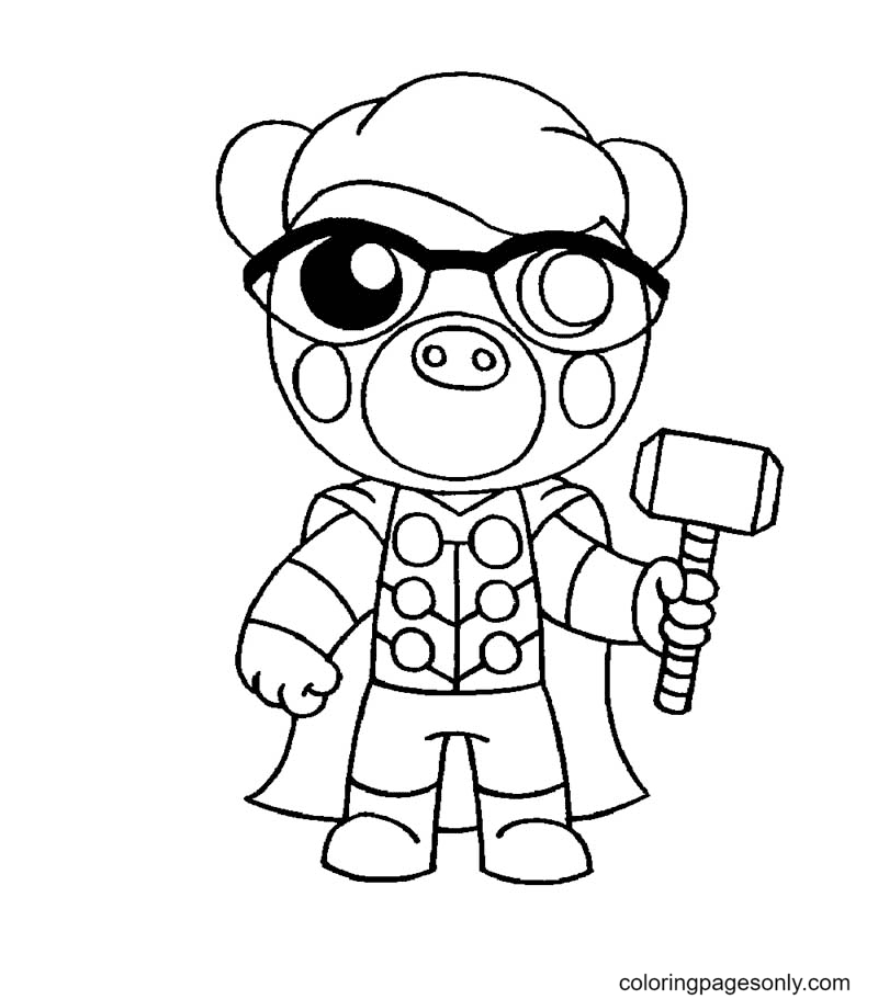 Coloring Pages Roblox. Piggy, Adopt Me and others. Print for free