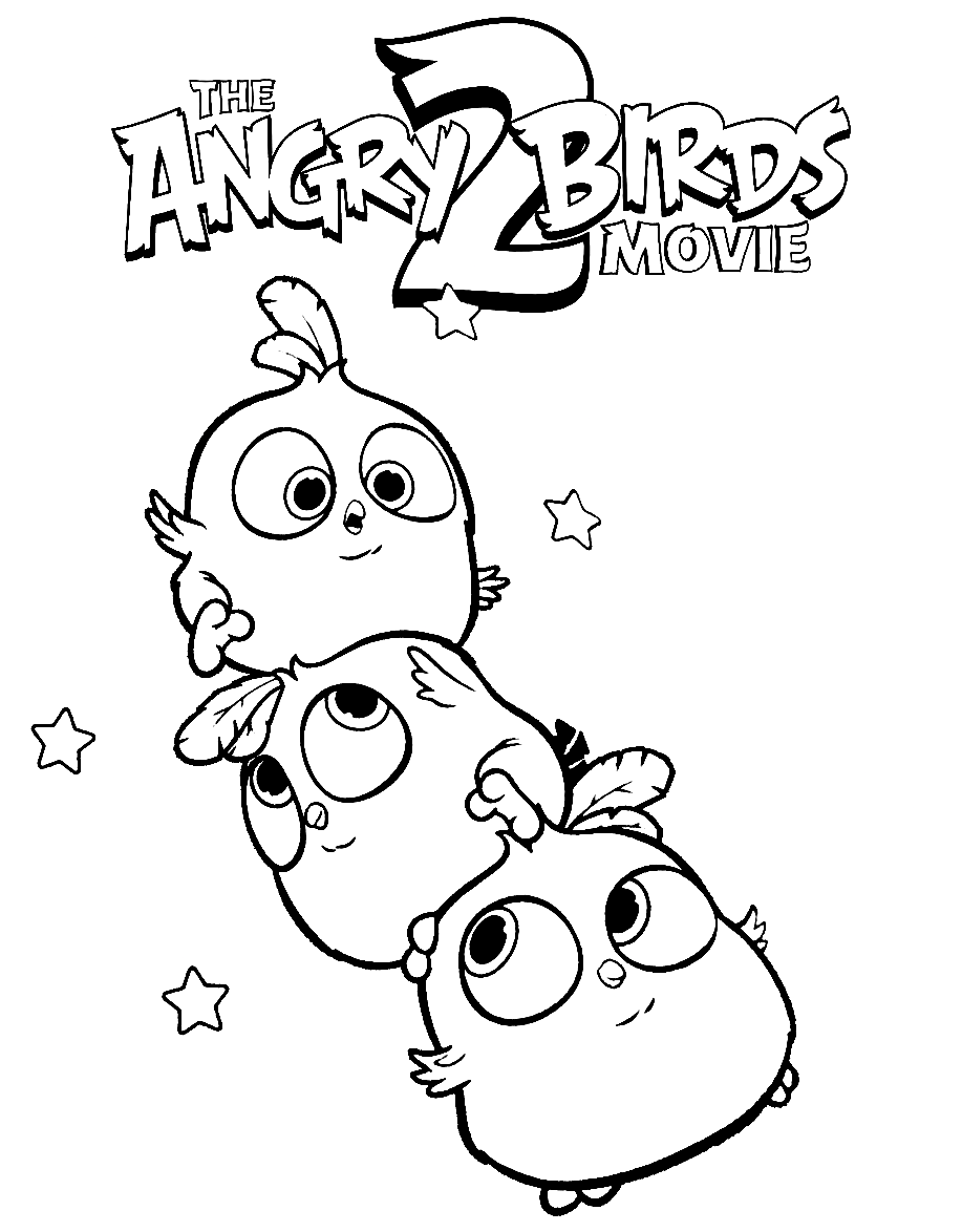 Bubbles coloring sheet Angry Birds to print 