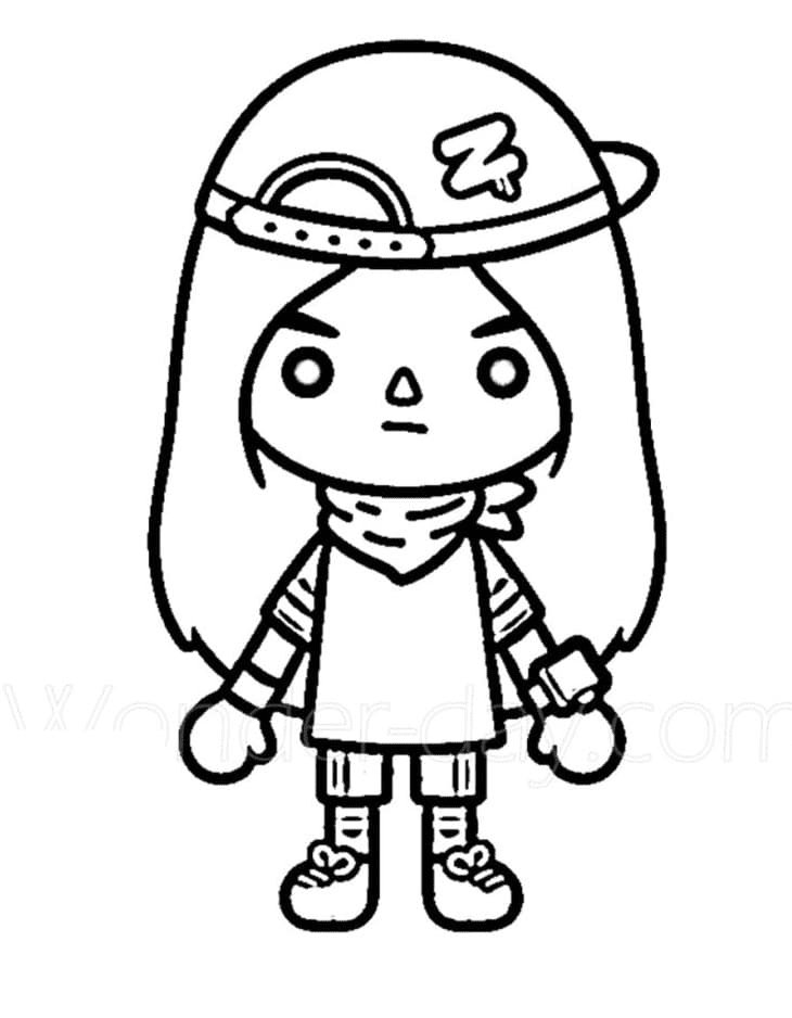 Toca Boca Coloring Pages Printable for Free Download