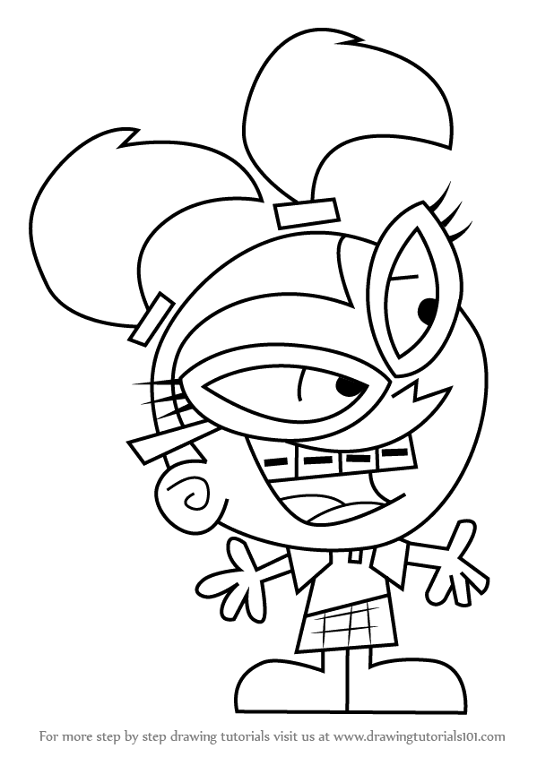 How to Draw Princess Poppy from Trolls - DrawingTutorials101.com  Poppy  coloring page, Disney coloring pages, Cartoon coloring pages