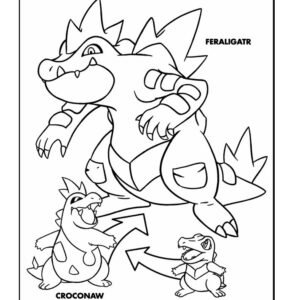 10 Totodile Pokémon Coloring Pages to Unleash Your Artistic Skills
