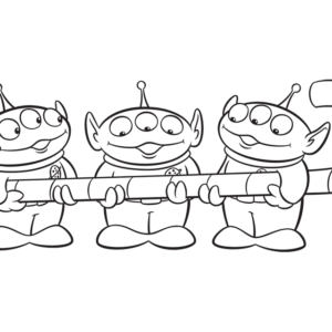 Alien Human Coloring Pages  Monster coloring pages, Space coloring pages,  Toy story coloring pages