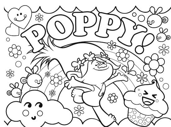 Trolls Movie Coloring Pages - Best Coloring Pages For Kids  Cartoon  coloring pages, Poppy coloring page, Disney coloring pages