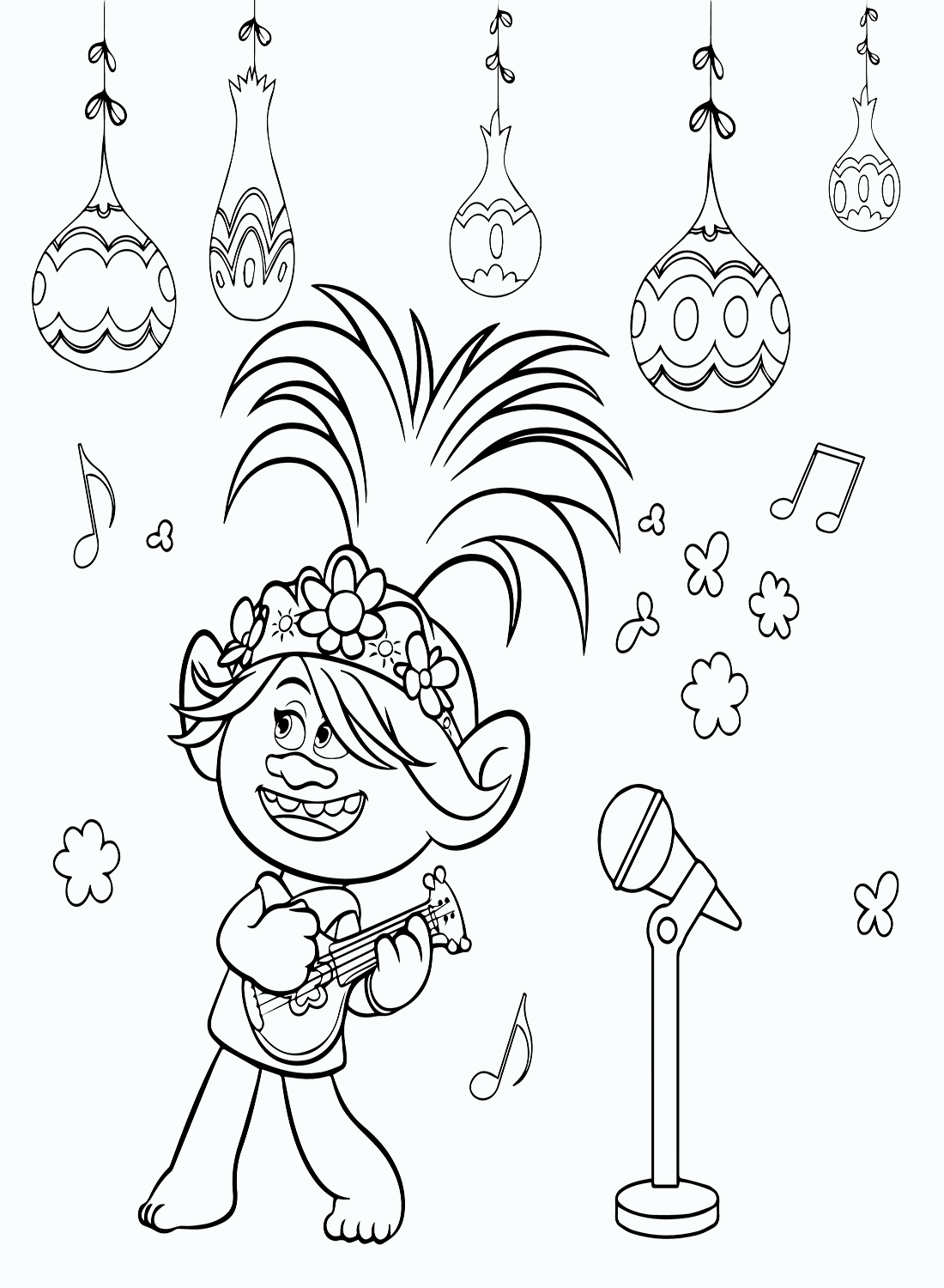 Free Printable Trolls 2 Guy Diamond Coloring Page  Poppy coloring page,  Cartoon coloring pages, Coloring pages