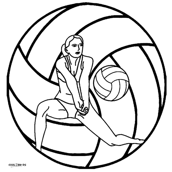 Volleyball Coloring Pages Printable for Free Download