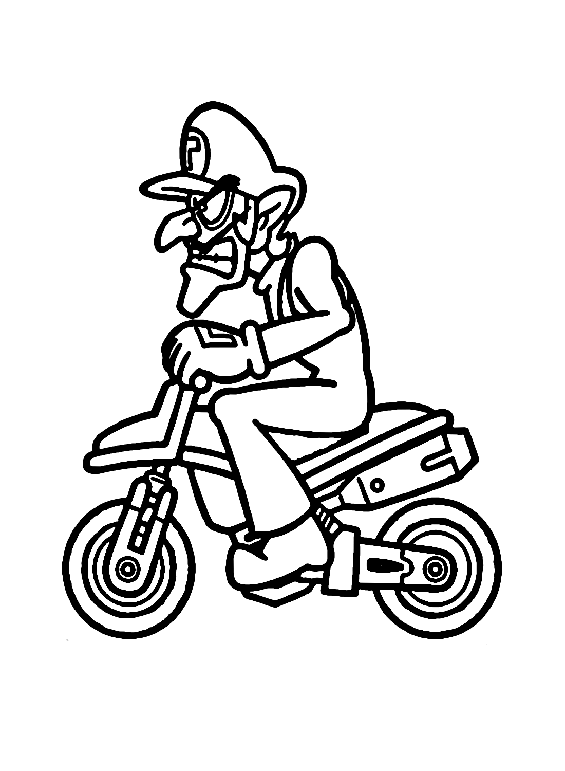 Waluigi Coloring Pages Printable for Free Download