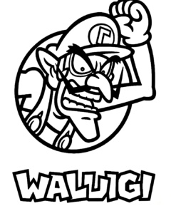 Waluigi Coloring Pages Printable for Free Download