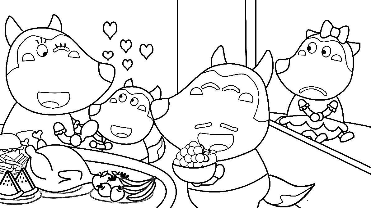 Wolfoo Coloring Pages Printable for Free Download