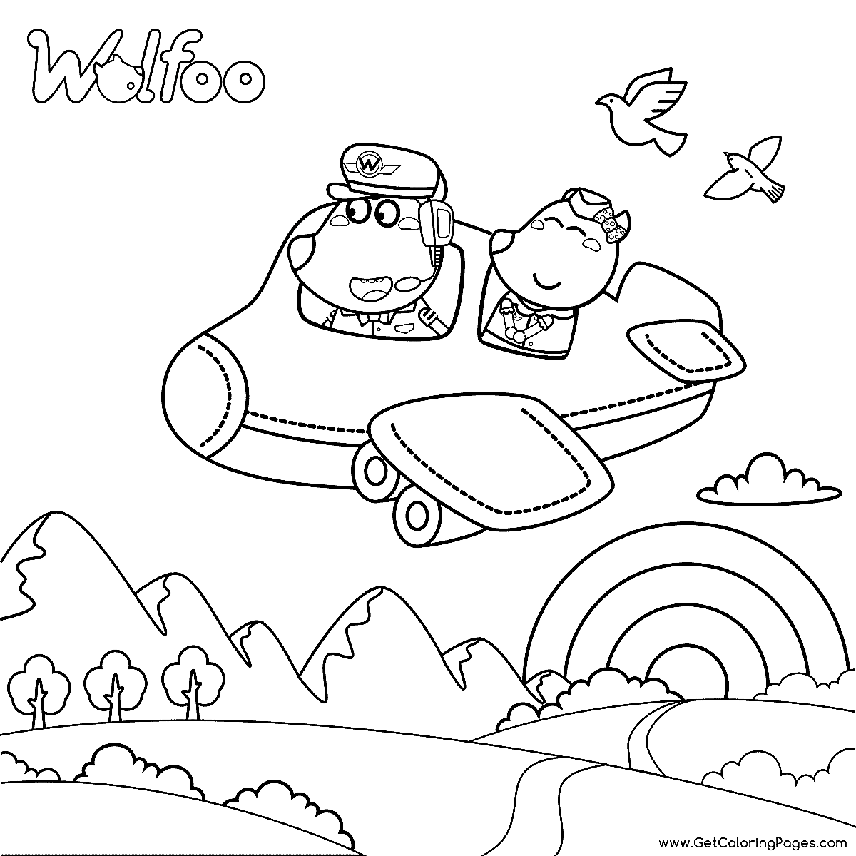 Wolfoo Pando Coloring Pages - Free Printable Coloring Pages