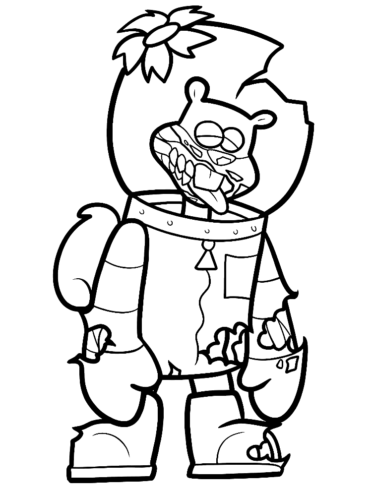 Sandy Cheeks Coloring Pages Printable for Free Download