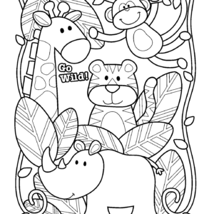10 Zoo Animal Coloring Pages for Toddlers to Enjoy