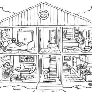 Download Free Doll House Coloring Pages For Your Kids