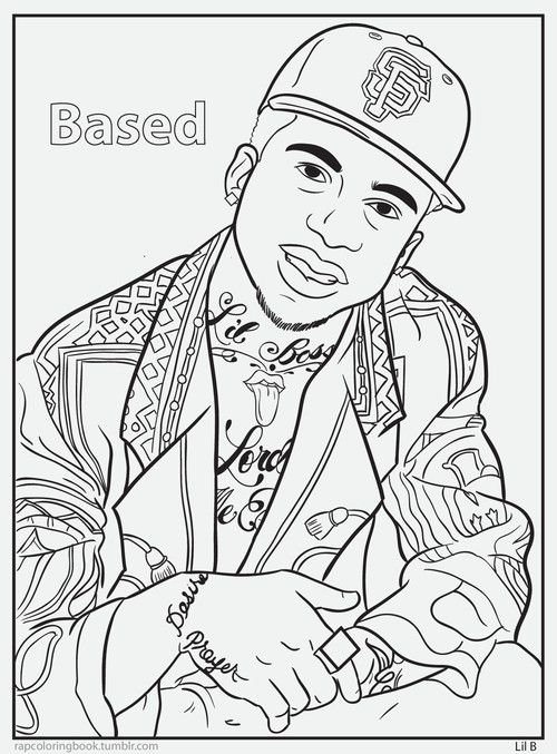 famous rappers coloring pages