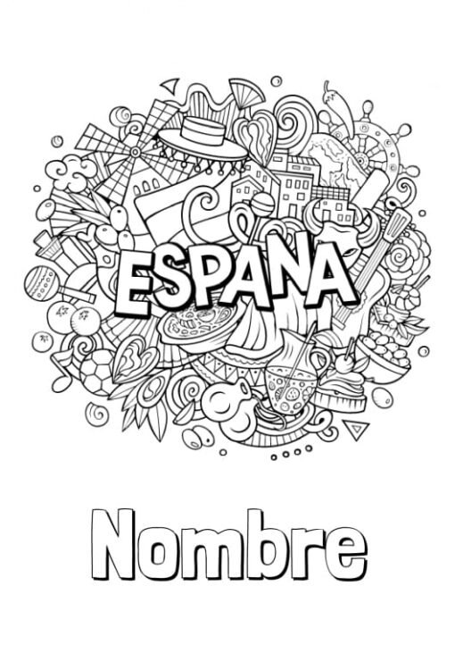 Spain Coloring Pages Printable for Free Download