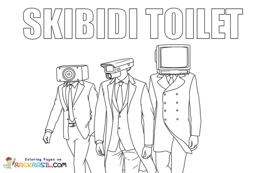 Scary Skibidi Toilet coloring page - Download, Print or Color Online for  Free