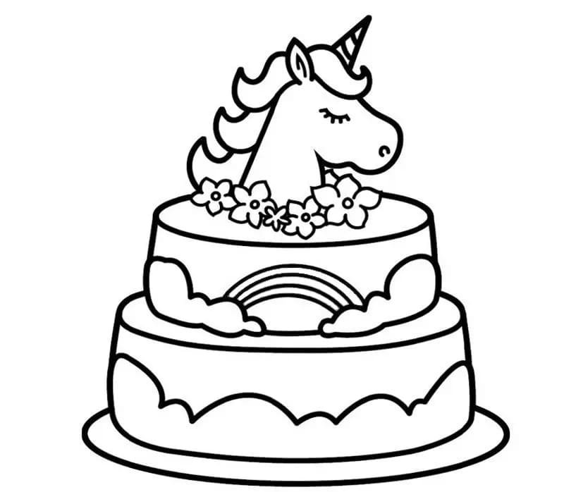 Birthday Cake coloring pages. Free Printable Birthday Cake coloring pages.