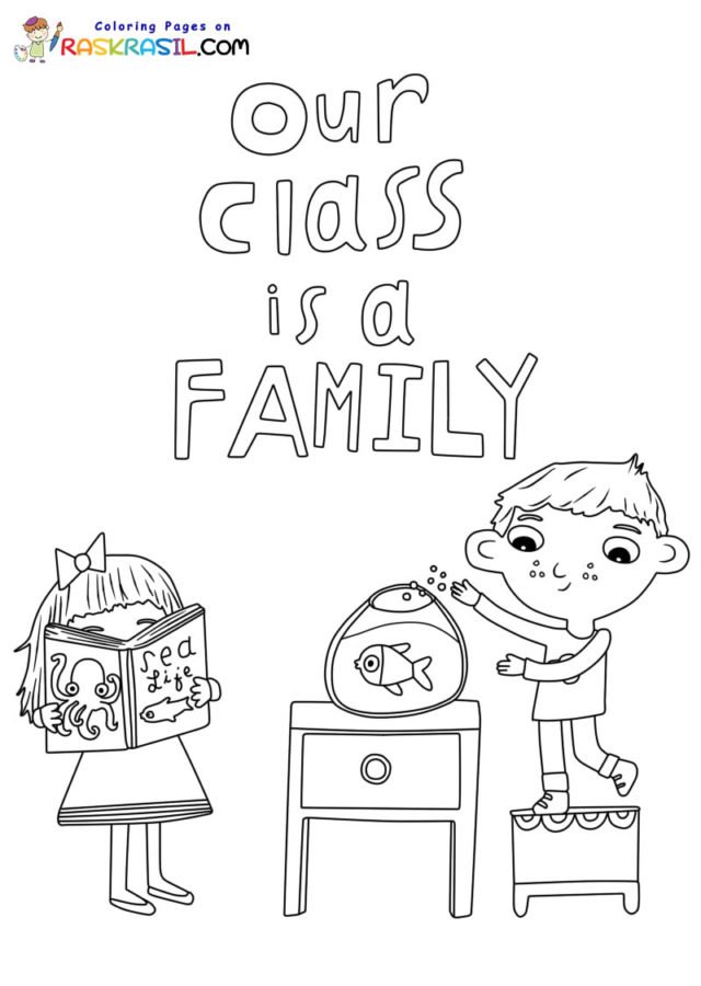 Our Class is a Family Coloring Pages Printable for Free Download