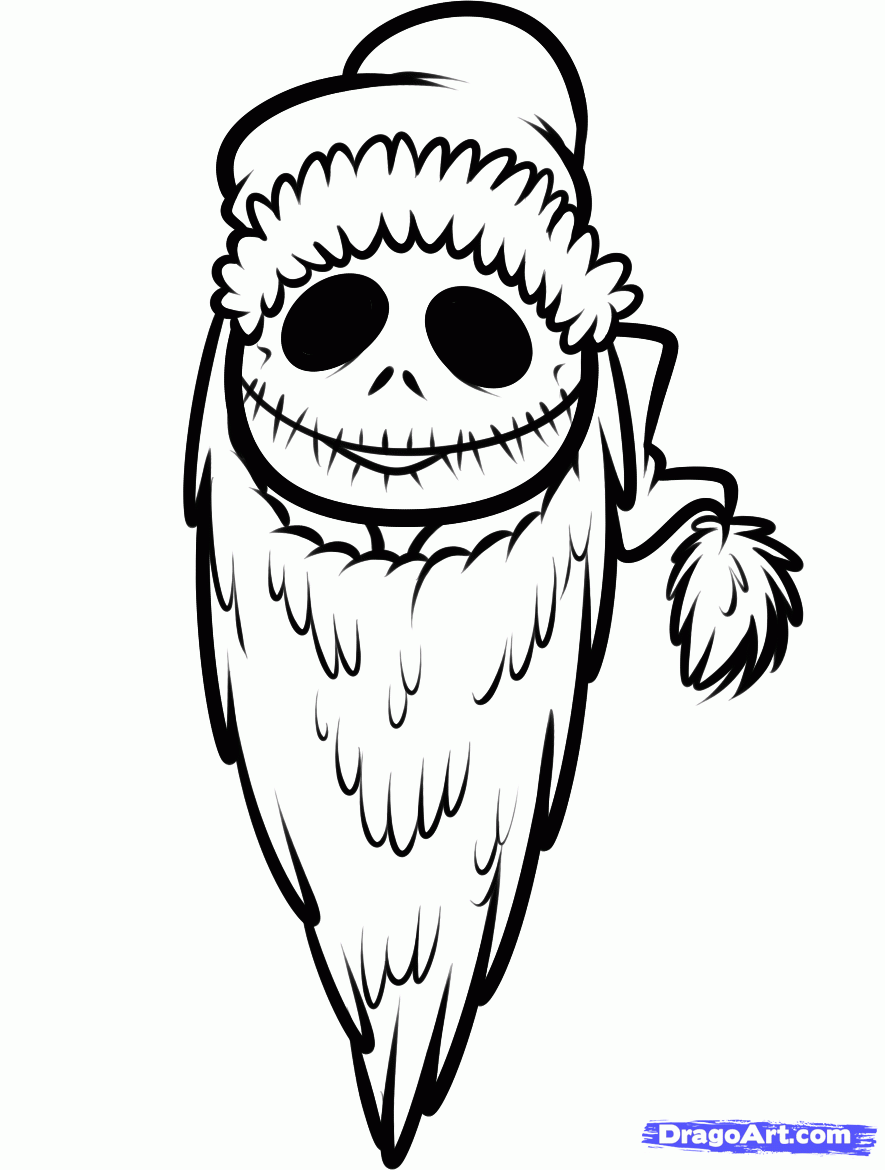 Jack Skellington Coloring Pages Printable for Free Download