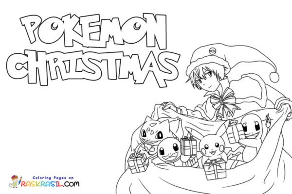 10 Festive Pokémon Xmas Coloring Pages to Download