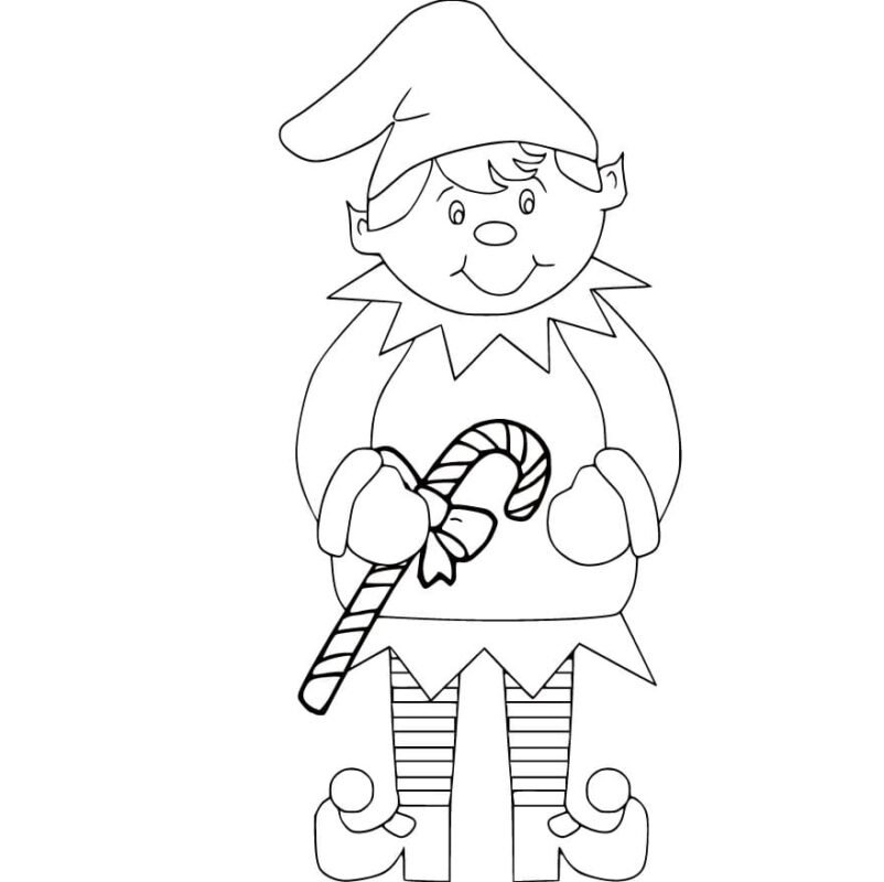 Elf on the Shelf Coloring Pages Printable for Free Download