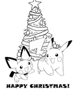 10 Festive Pokémon Xmas Coloring Pages to Download