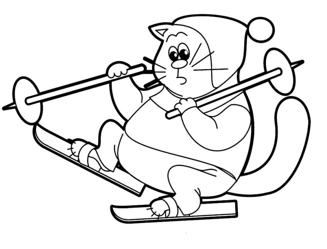 Skiing Coloring Pages Printable for Free Download