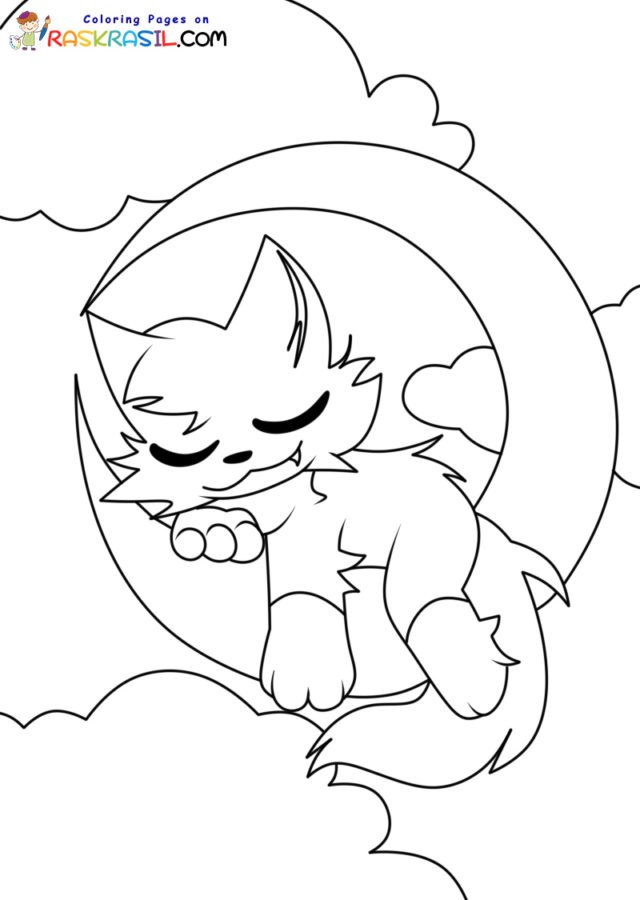 CatNap Coloring Pages Printable for Free Download