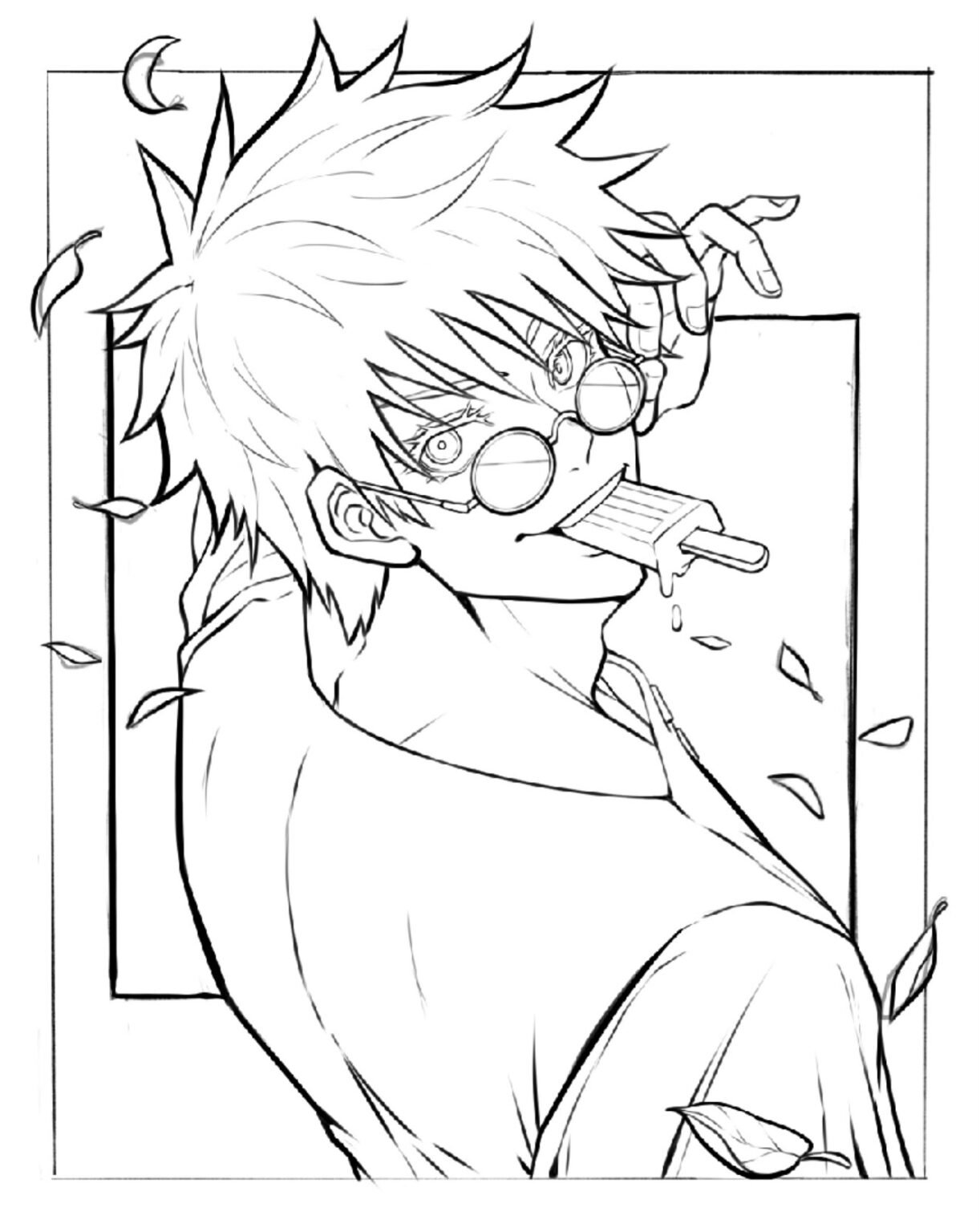 Satoru Gojo Coloring Pages Printable for Free Download