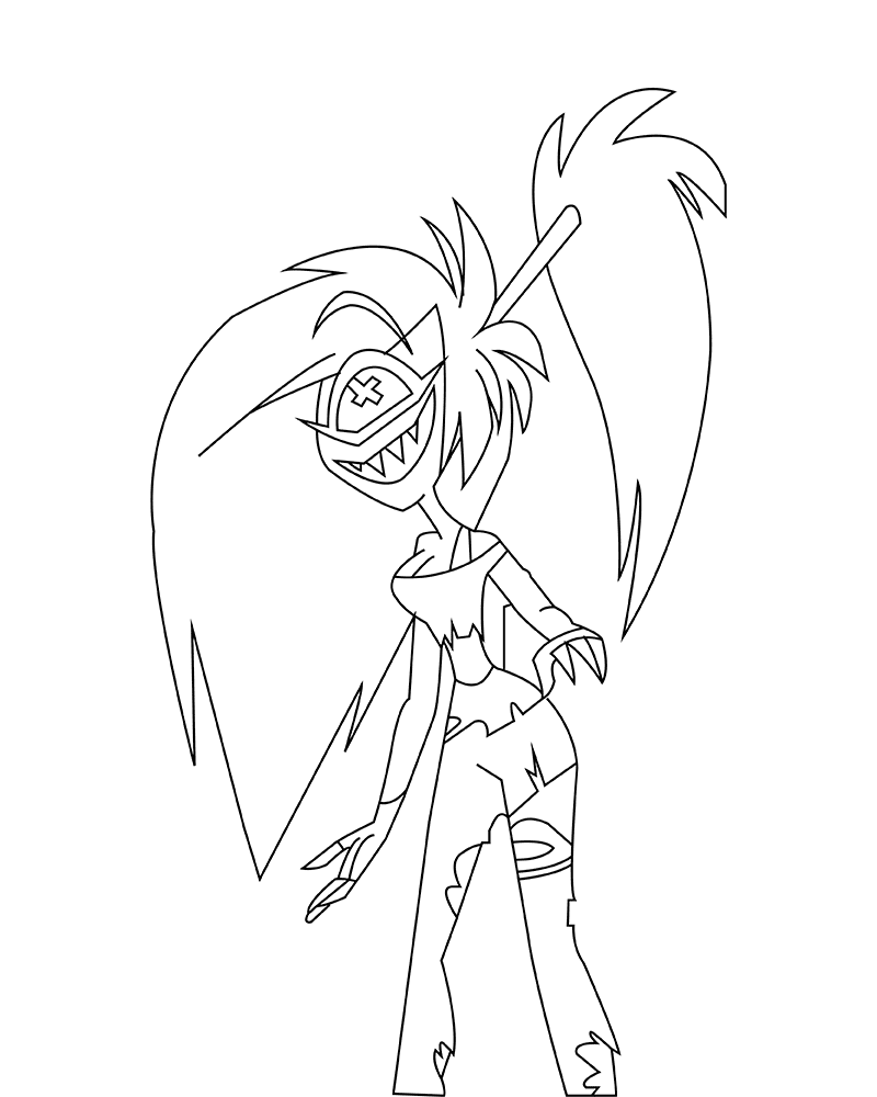 Hazbin hotel coloring pages