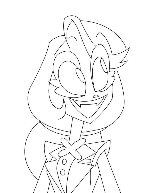 Hazbin hotel coloring pages printable for free download