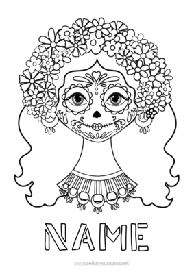 Catrina Coloring Pages Printable for Free Download